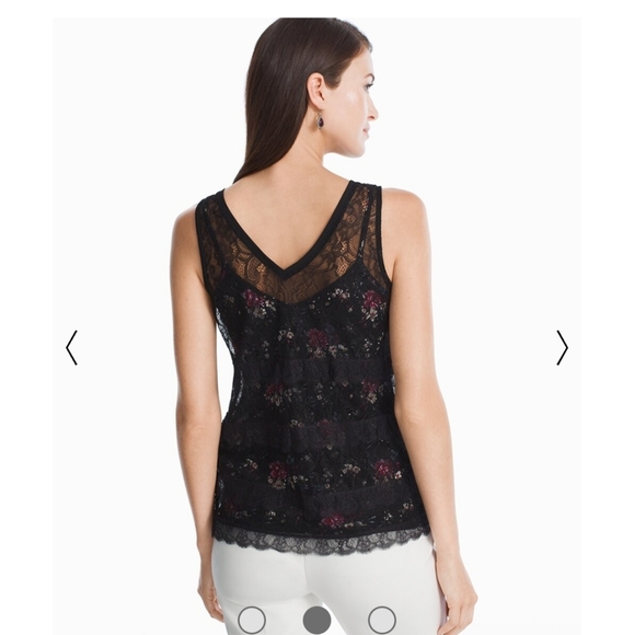 WHBM Lace Shell Top - Picture 2 of 10